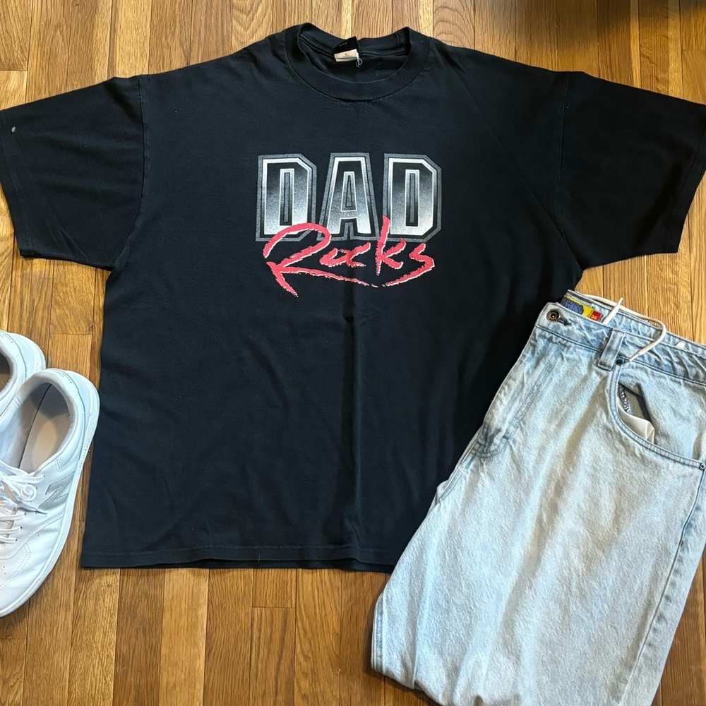 “Dad Rocks” Y2k T-shirt